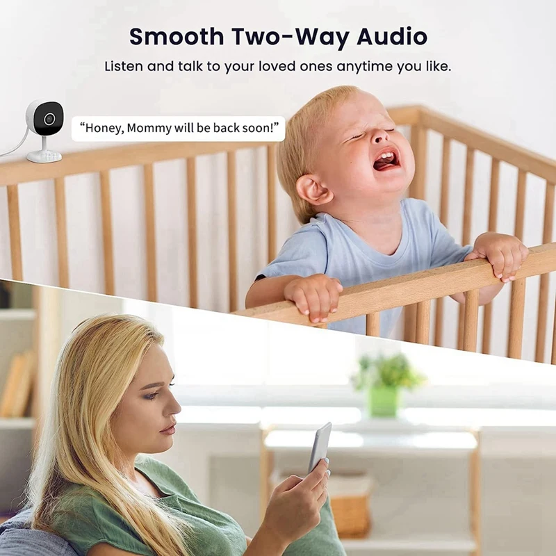 Wifi Camera 2K, Indoor Home Security Cameras For Baby/Older/Dog/Pet Camera With Phone App