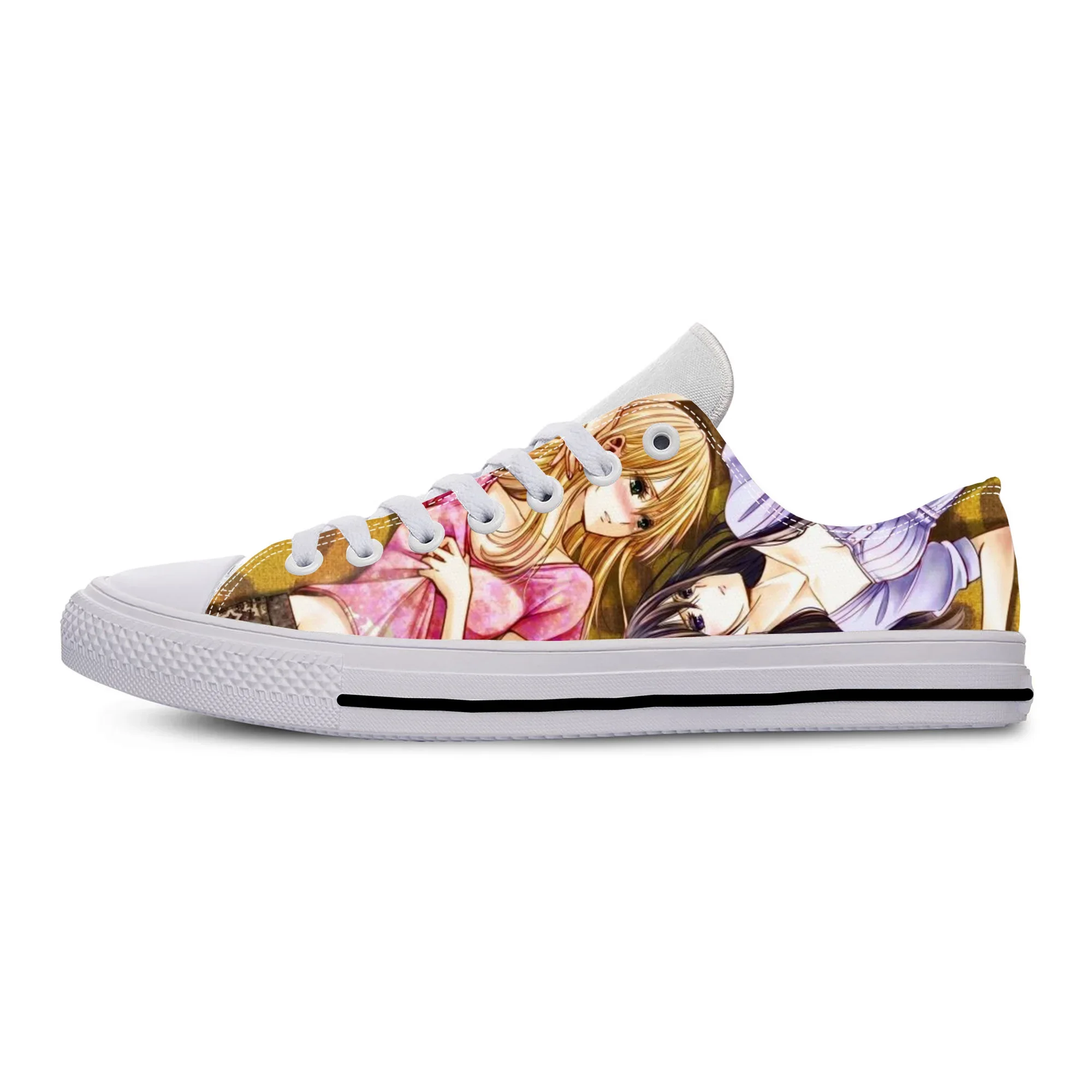 Zapatillas de tela informales para hombre y mujer, zapatos ligeros y transpirables con estampado 3D de cómic de dibujos animados de Anime, Aihara Yuzu Mei