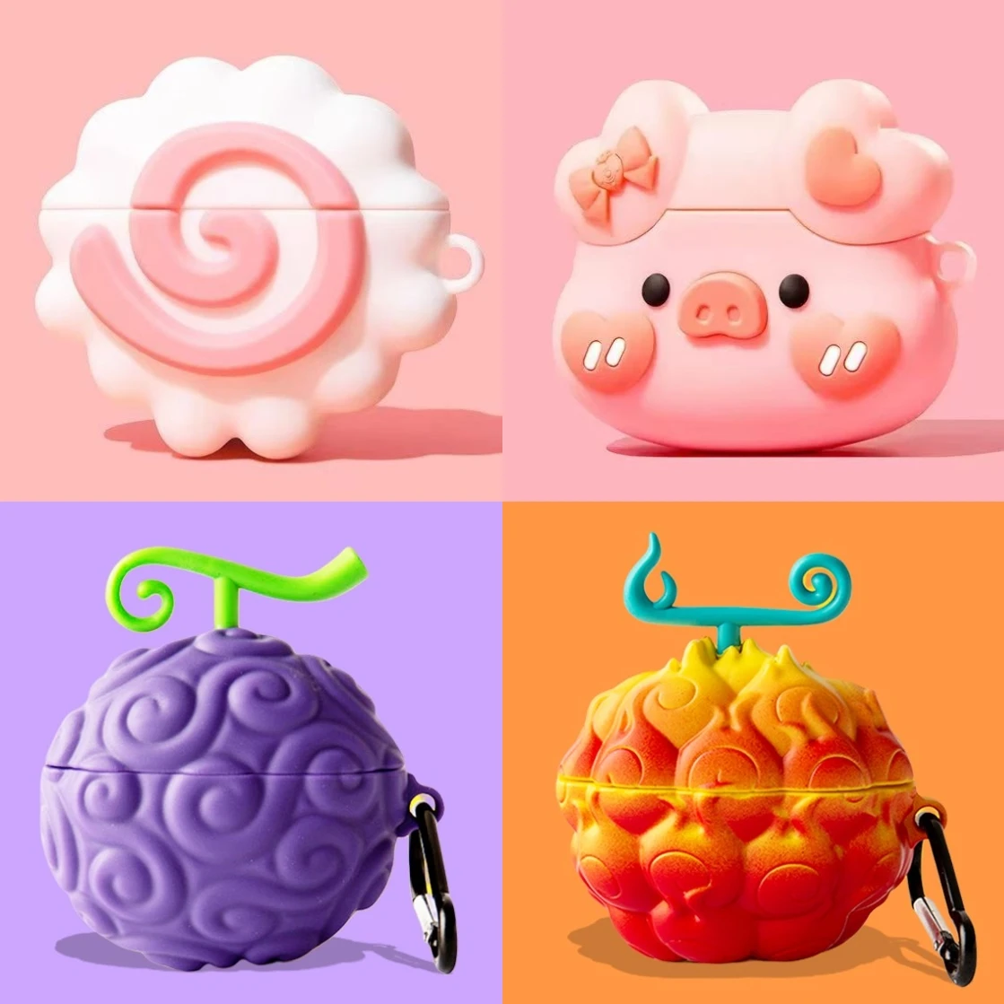 2024 جديد الكرتون سماعة ل AirPods 4 حافظة سماعة لاسلكية تعمل بالبلوتوث حامي غطاء ل AirPods Pro 2 سماعة الرأس مع سلسلة المفاتيح