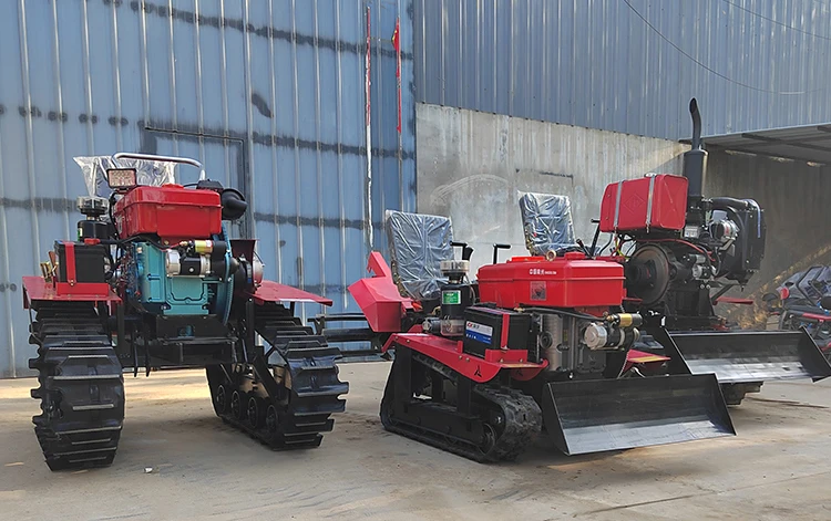 China Rotavator Cultivators Agricultural Farming Mini Rotary Tiller Crawler Tractor Cultivators