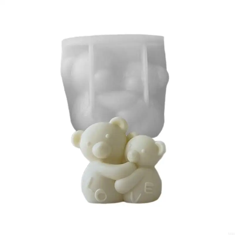 

Y08C Hugging Bear Scented Mold Table Ornament Mold Plasters Making Tool