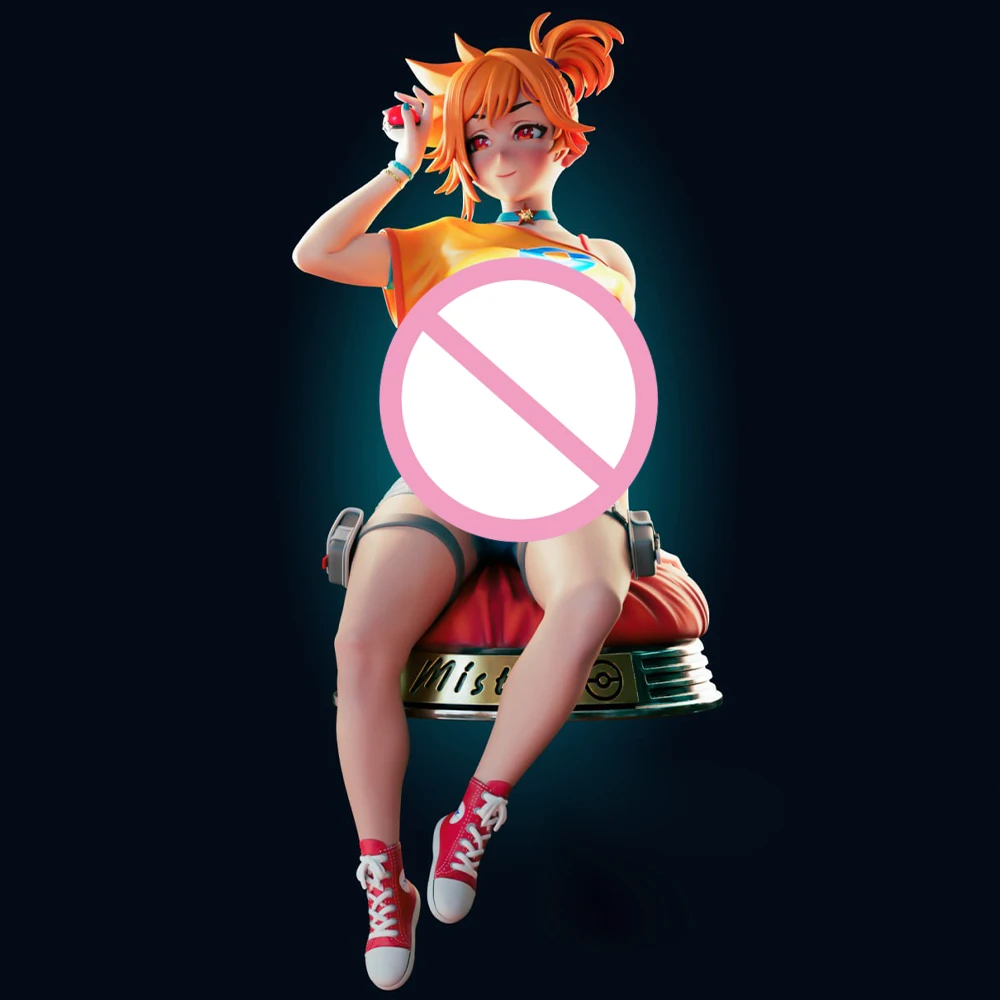 1:24 Officer Rhu Misty NSFW 3d Print Resin Toy Kit Gk Unpainted Figurine WaiFu Diy Unassembled Statue Figures Model Toys