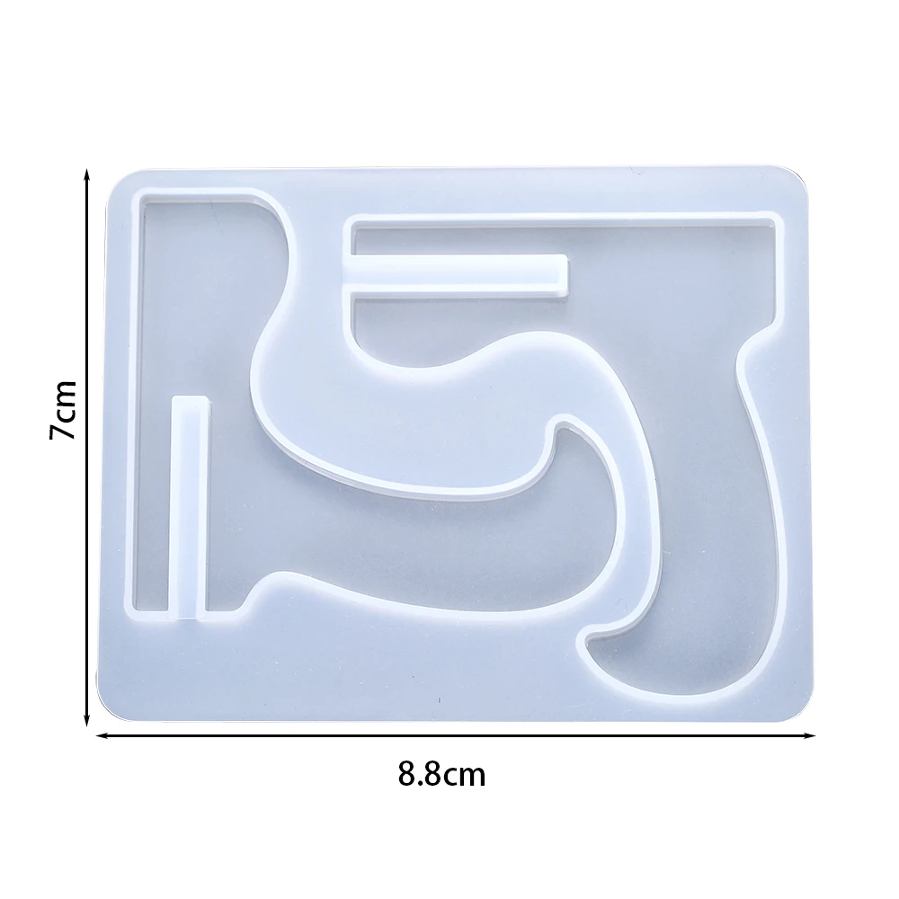 1Set Cellphone Bracket Holder Epoxy Resin Mould Handmade Frame Mobile Phone Crystal Silicon Mold For DIY Craft Casting Tools image 2