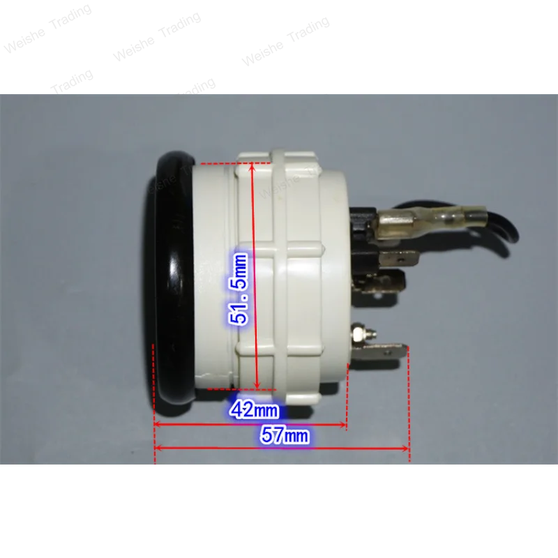 12V with backlight oil meter head 52mm open hole oil meter head modified car yacht oil