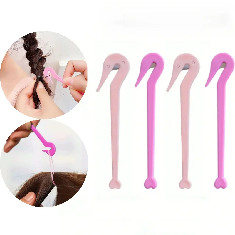 

10 шт. одноразовые эластичные резинки для волос, резак для девочек, повязки для удаления хвоста, режущий инструмент, детские головные уборы, аксессуары для ножей