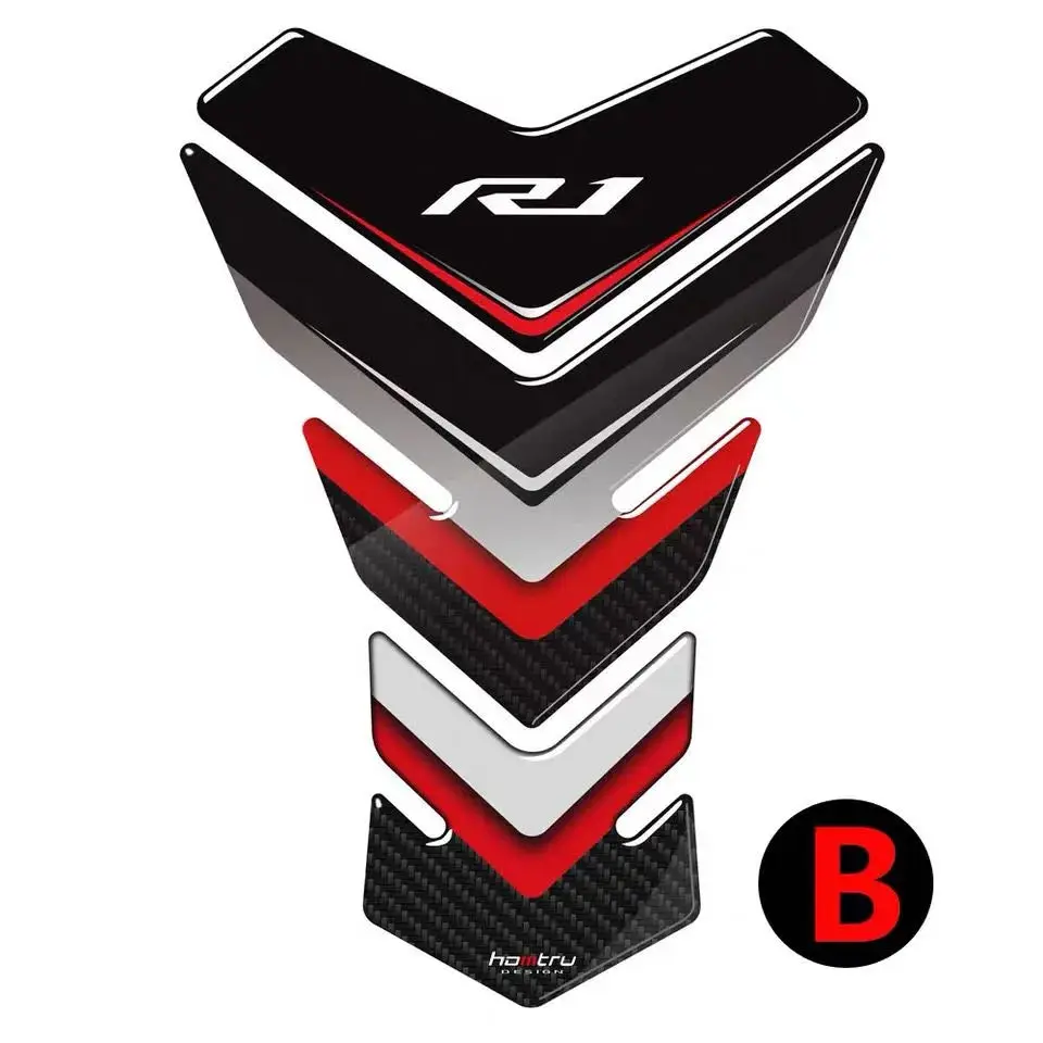 For Yamaha YZF-R1 R1S R1M R1 Modified Motorcycle Stickers Fuel Tank Stickers Non-slip Stickers Fish Bone Stickers