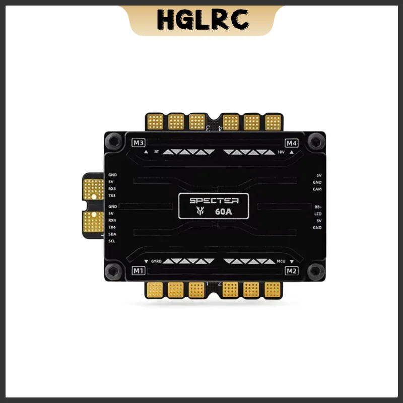 HGLRC SPECTER F760 BOX Integrated Stack F722 MINI V2 MPU6000 BL32 60A 3-6S ESC Flying Tower STM32F722 Processor for RC FPV Drone