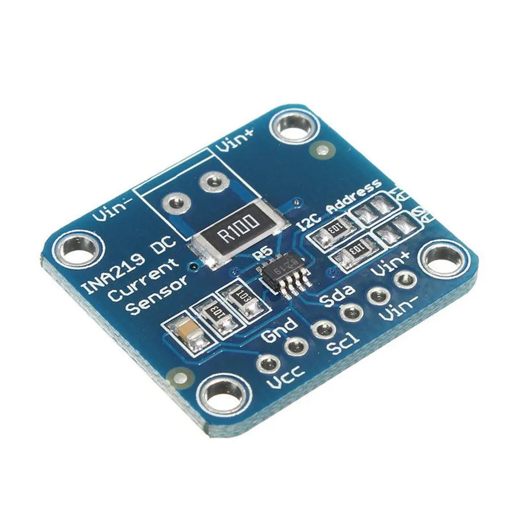 1-10PCS MCU-219 INA219 I2C port Zero drift bidirectional current power supply monitoring sensor module MCU INA 219