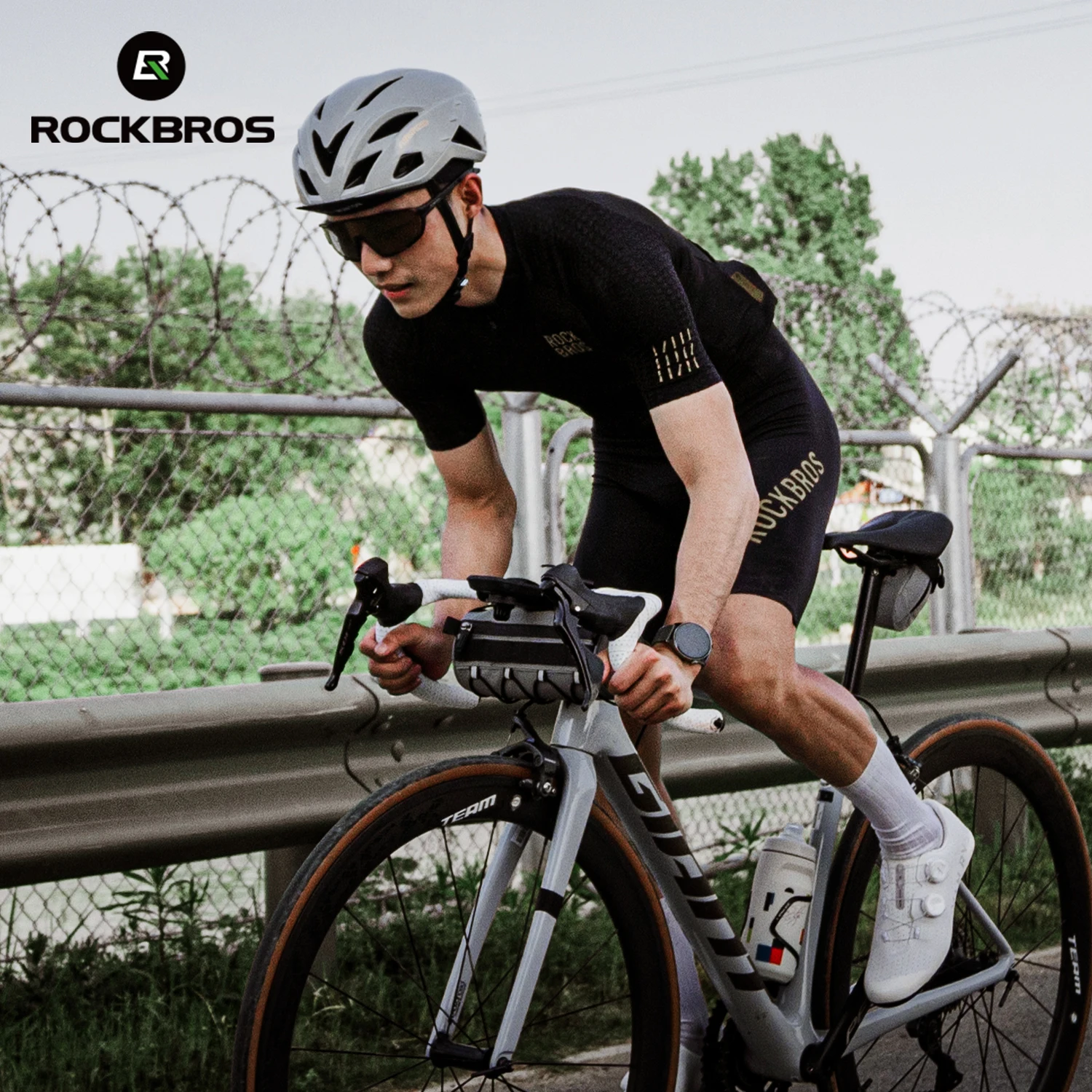 ROCKBROS Men Summer Cycling Short Sleeve Breathable  Bike Clothing Road Bike T-shirt Sport Shorts Sleeve Bicycle Short Sleeve