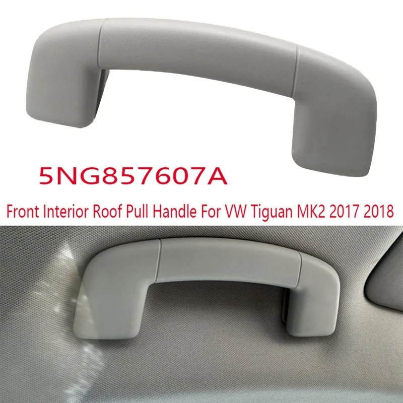 Interior Roof Safety Handle Roof Pull Handle Ceiling Armrest Handrail For VW Tiguan MK2 2017 2018