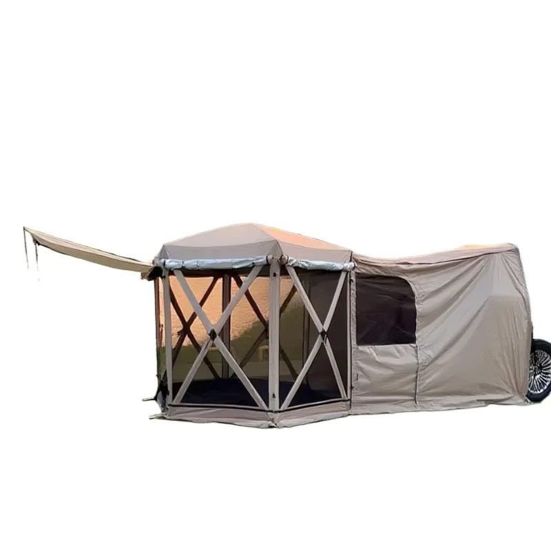 Outdoor professional car tail tent off-road vehicle shade tent roof tent car truck camping