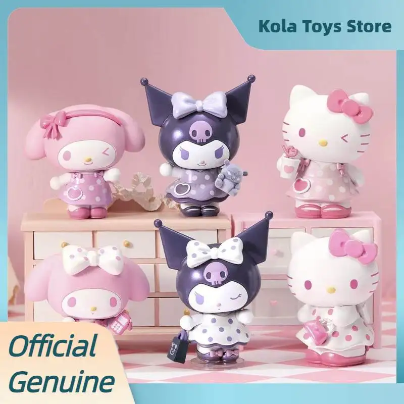 

Authentic Sanrio Characters Sweet Girl Series Figure Blind Box Desktop Ornament Collection Home Decor Mystery Box For Adult