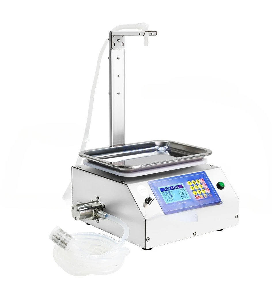 

Semi-automatic liquid weighing and filling juice milk 10g~ 8kg large flow dispensing machine