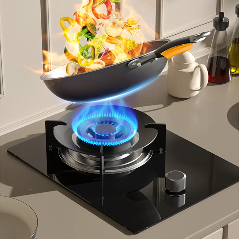 เตาแก๊สหัวเดียว 5.2KW - เตาไฟรุนแรงพร้อมระบบดับเพลิงอัตโนมัติ, เตาแก๊สธรรมชาติในครัวเรือนสำหรับห้องครัว