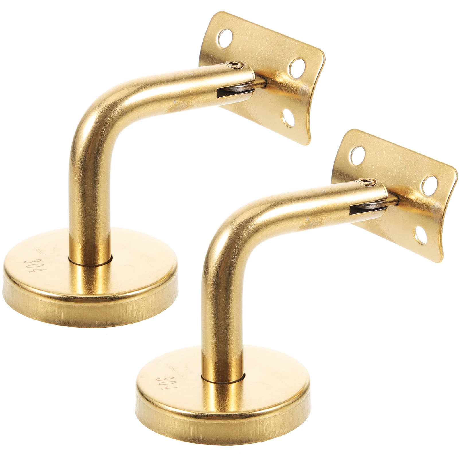 

2pcs Handrail Bracket Stainless Steel Stair Railing Support Durable Scratch Resistant Easy Assembly Strong Indoor Outdoor Use