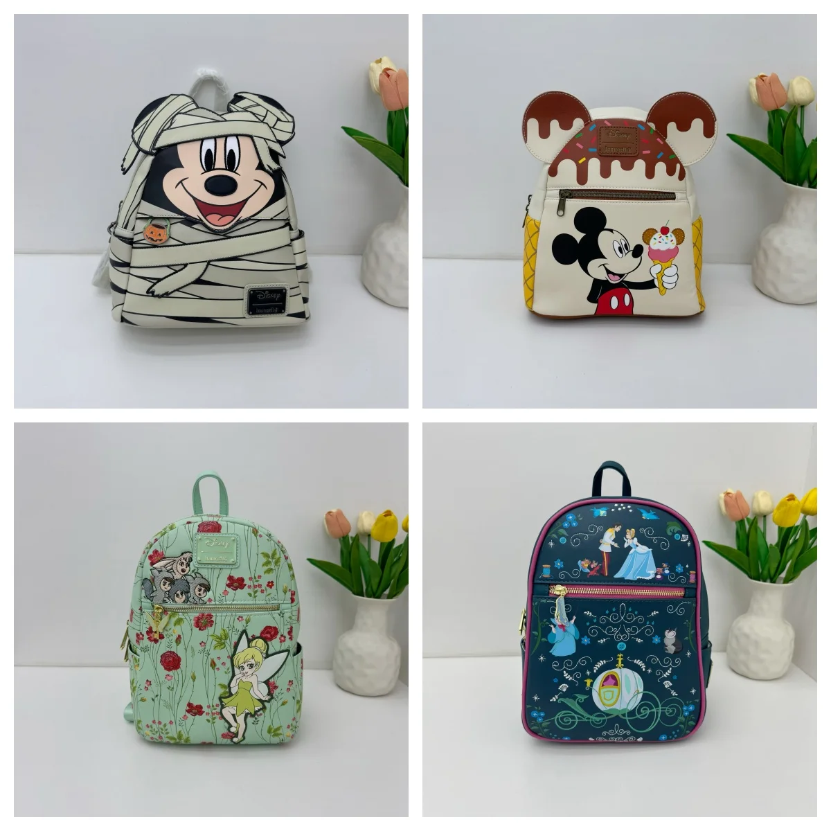 

В наличии оптом Рюкзак Мумия Микки - Тема рождественской ночи, милый модный рюкзак в стиле аниме для девочек