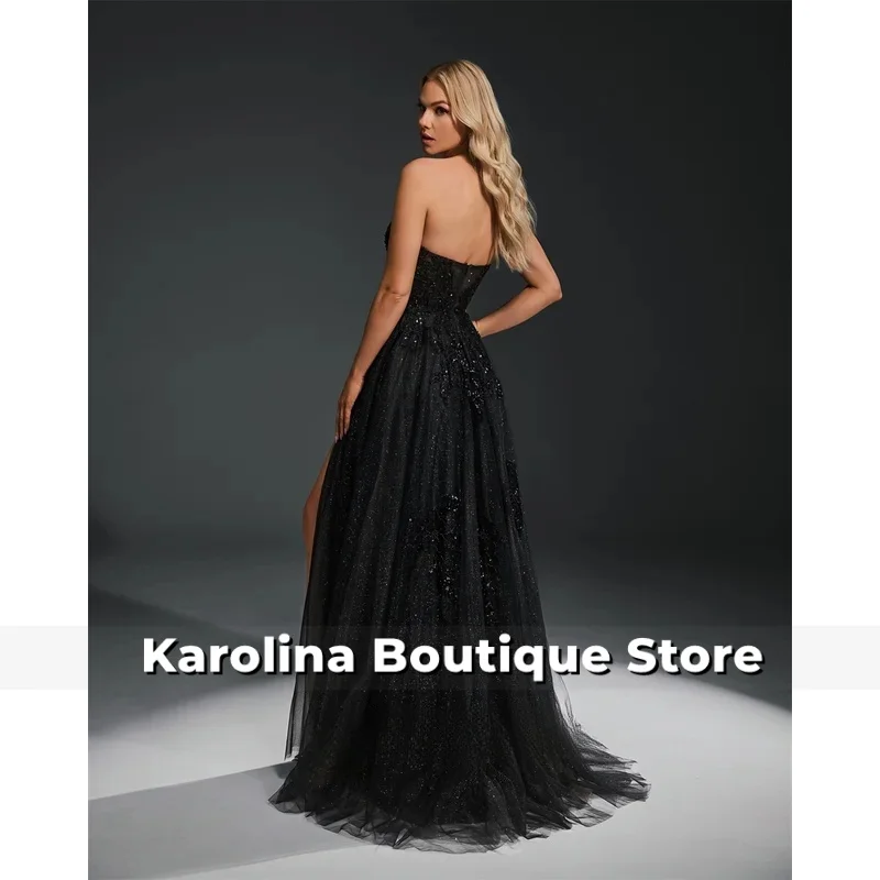 Customized Flower Sparkle Ball Dress Luxury Women's Evening Dress Sleeveless Elegant Party Dress Women's Special Occasion