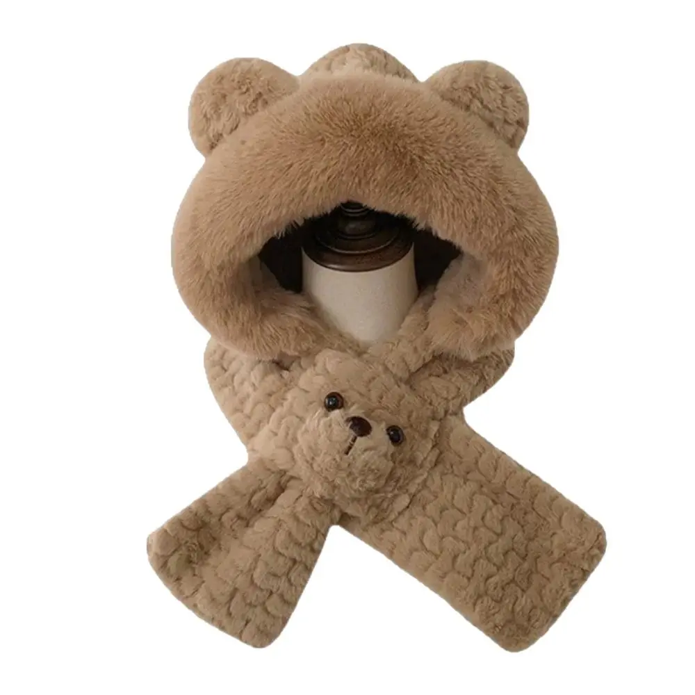 Рисунок 2 - Милая плюшевая зимняя интегрированная шапка