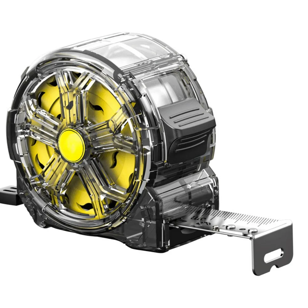 شريط قياس فولاذي عالي الدقة بطول 5 أمتار، تصميم مجوف شفاف، ليس من السهل الصدأ، أدوات قياس شريط فولاذي عالي الجودة #1