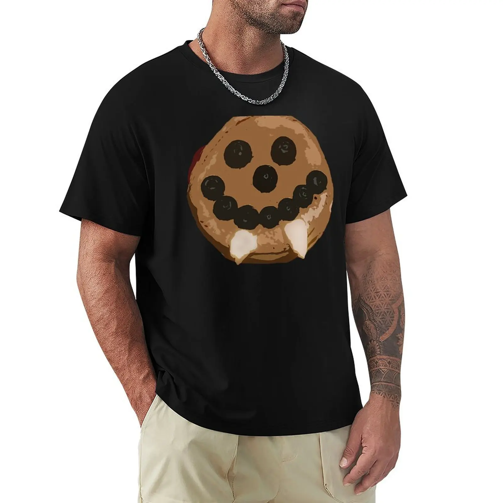

Damon vampire pancake T-Shirt summer clothes luxury t-shirt plain t shirts men