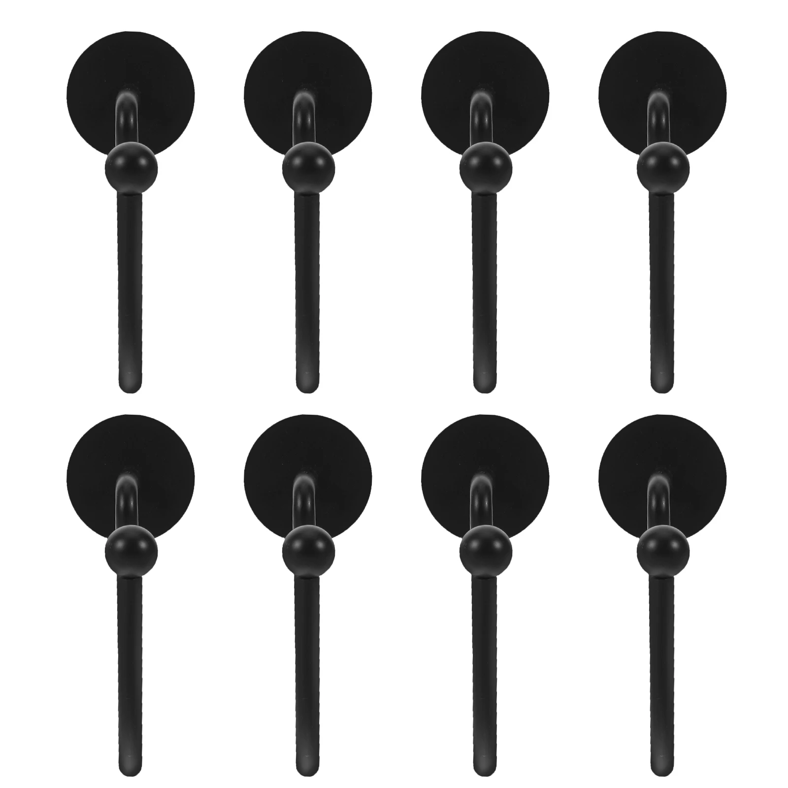 

24Pcs Modern Black Shower Curtain Hooks Metal Round Heavy Duty Smooth Glide Bathroom Rings for Drapery Farmhouse Rod Accessories