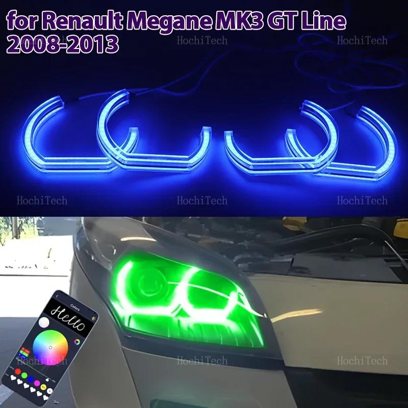 

Light Rings Led Angel Eyes Car Headlight Accessories Daytime Running Lights Car Light for Renault Megane MK3 GT Line 2008-2013