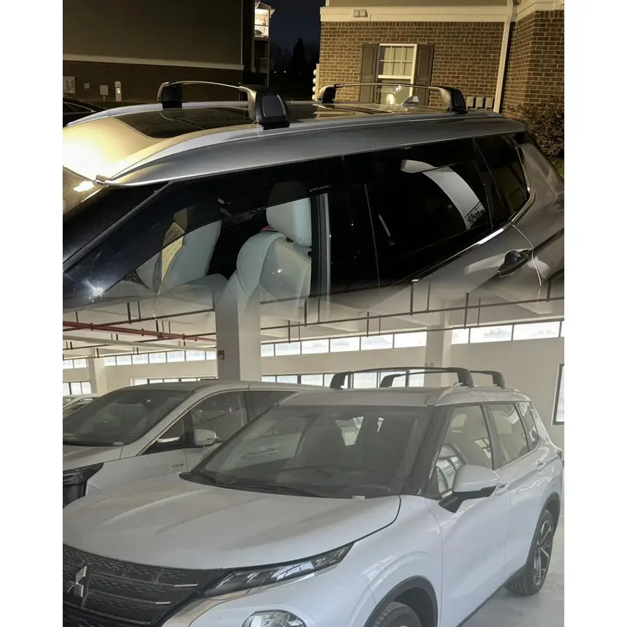 قضبان متقاطعة مناسبة لميتسوبيشي أوتلاندر 20222025 أمبير أوتلاندر PHEV 20232025 رف سقف من الألومنيوم قضبان متقاطعة ملحقات حامل البضائع