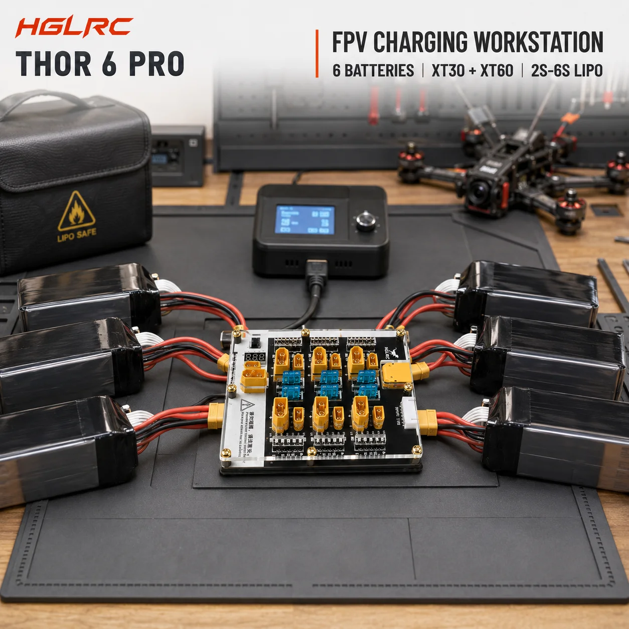 HGLRC Thor 6 Pro LiPo Parallel - đánh giá và giá Lipo Parallel Charging Board