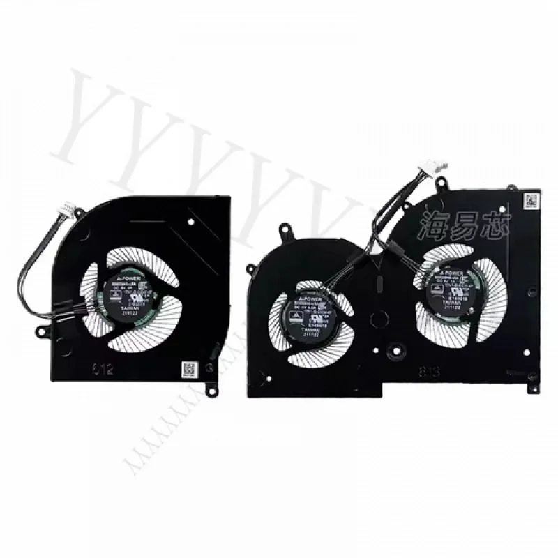 

Q+ Original for MSI Creator Z17 MS-17N1 HX Studio CPU+GPU COOLING FAN R+L
