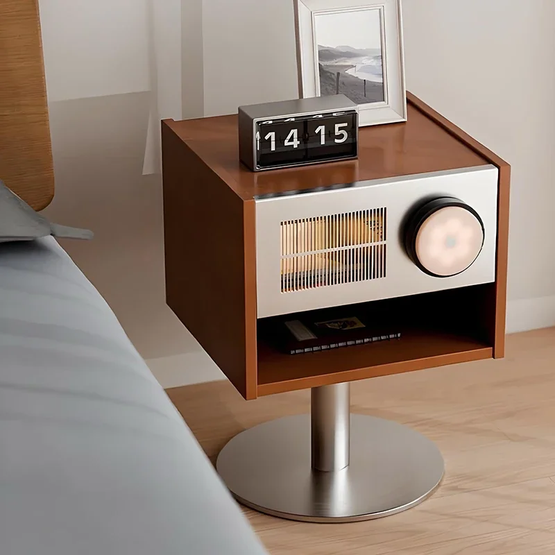 مناضد ليلية حديثة إسكندنافية، مساحة تخزين عملية، طاولة بجانب السرير جمالية، خزائن مدمجة، أثاث منزلي Mesa De Noche