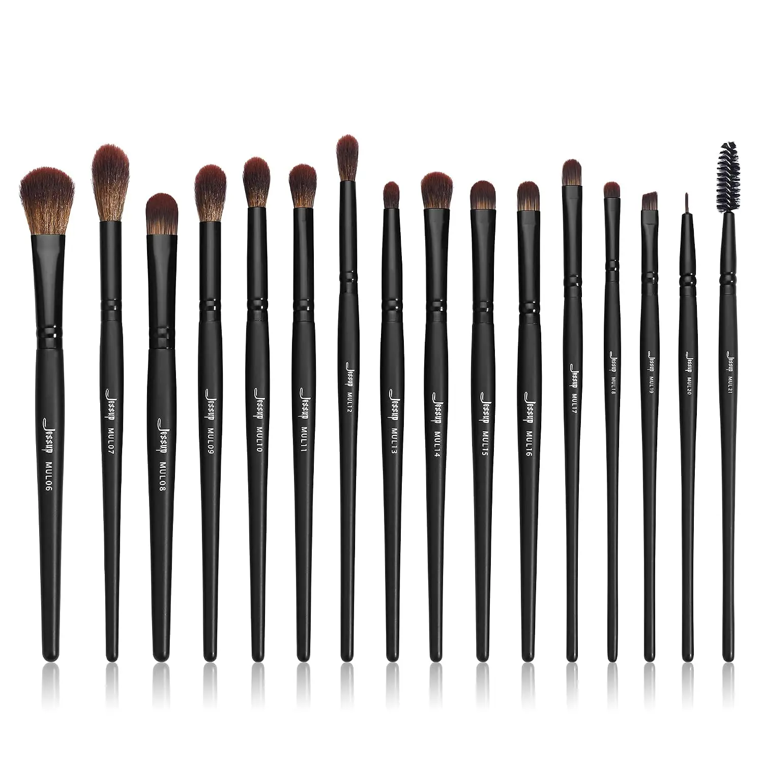 16Pcs Professional Eye Makeup Brush Set, Vegan Synthetic, Soft & Precise for Eyeshadow, Concealer, Eyeliner