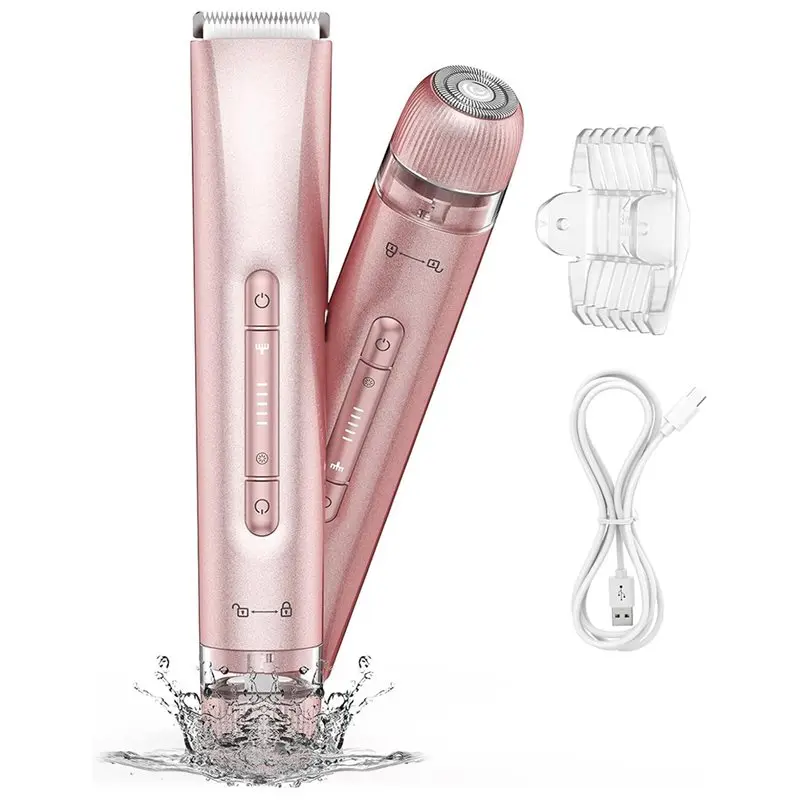 

A78E-Bikini Trimmer For Women,Bikini Razor For Women Pubic Hair, Painless Body Hair Trimmer For Face Legs Underarm