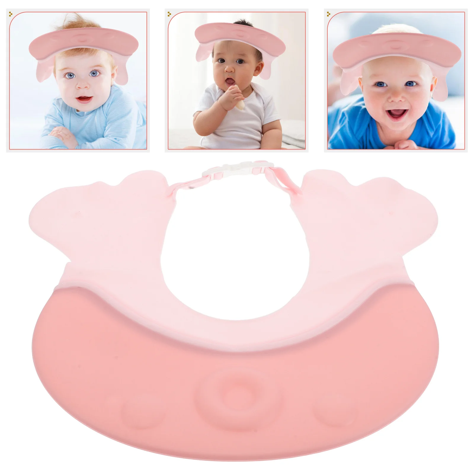 

Shampoo Cap s Hair Pink PP TEP Bath Hat Toddler Waterproof Adjustable Soft Material Cute Design Shower