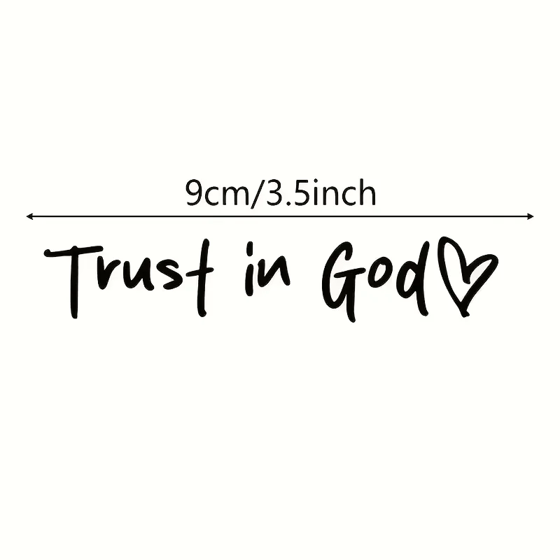 1/2pcs Trust in God Believe Rearview mirror stickers God letter stickers are suitable for all kinds of cars and motorcycles ﻿