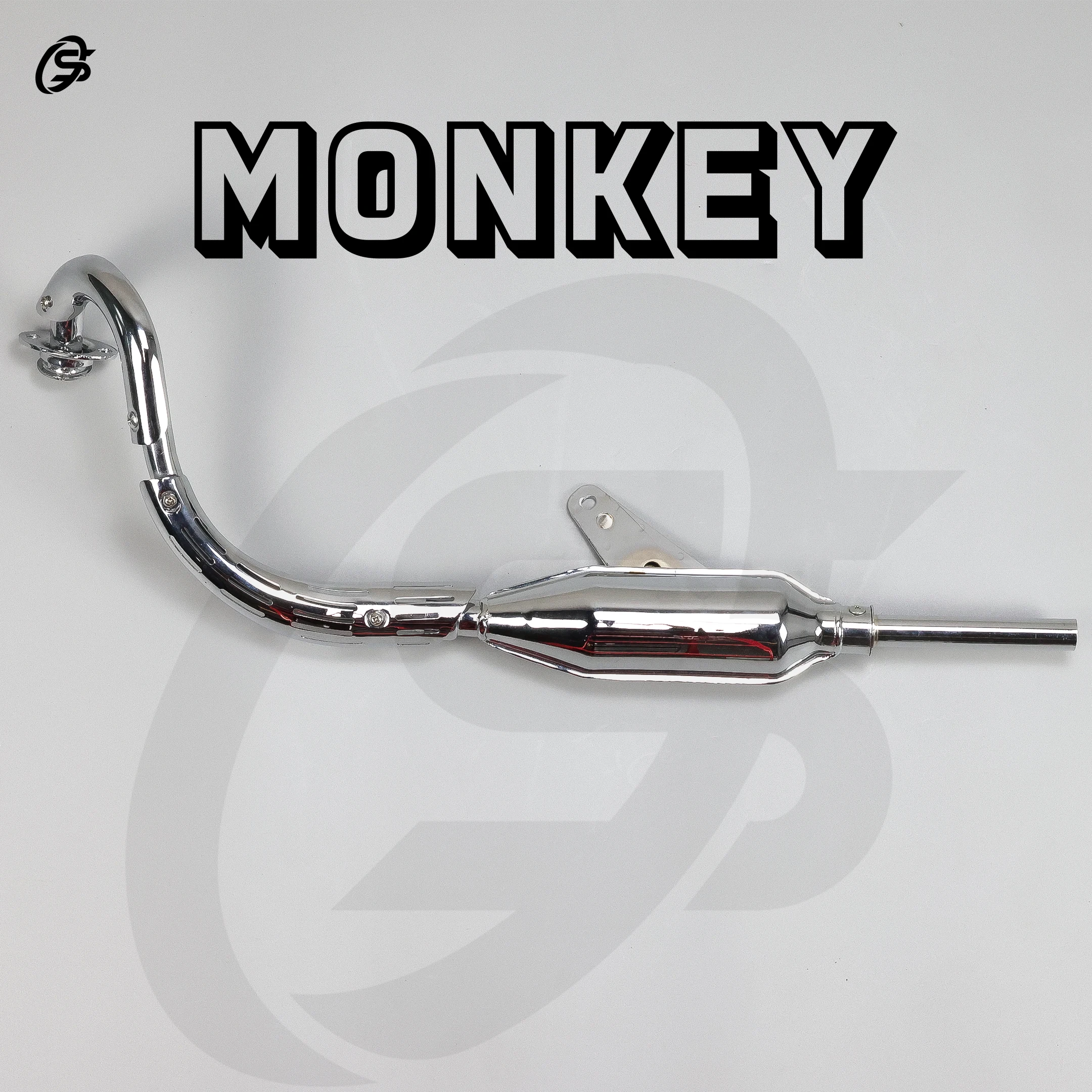 Z50 Exhaust Monkey Z50 Exhaust Pipe Silver Muffler Z50 Parts Motorcycles Accessories