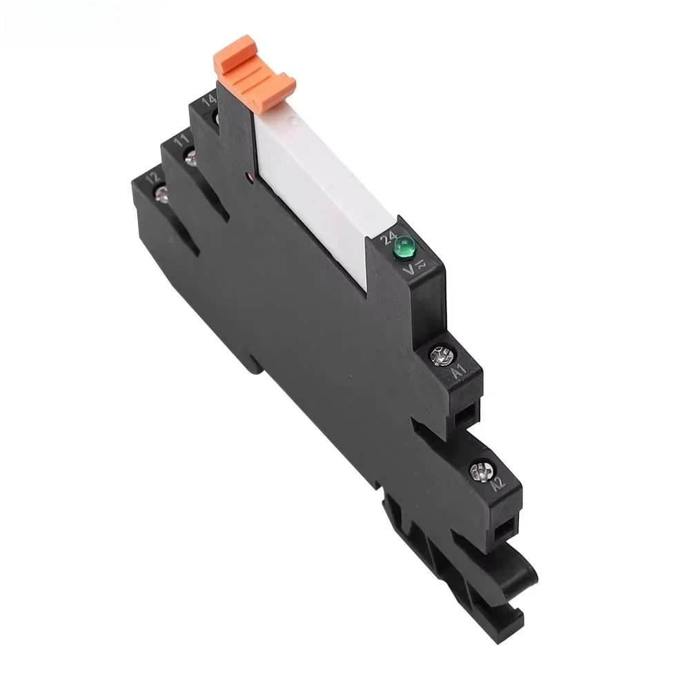 5PCS FY-41F-1 AC/DC12V Single Channel Relay Module 12V or 24V AC DC Relay Board Slim Dinrail Relay