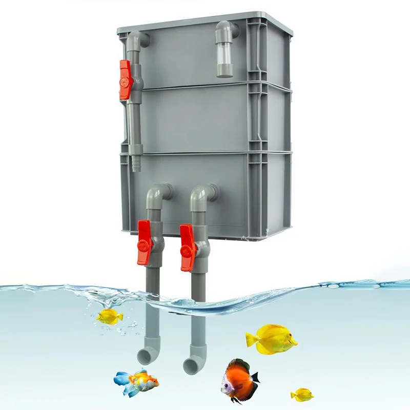DIY External Drip Flow Filter Box Aquarium Fish Tank Filters Anti Overflow Ecological Fish Tank Oxygenation Filtration System