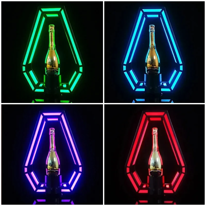 Rhombic Rechargeable LED Moet Champagne Wine Chandon Bottle