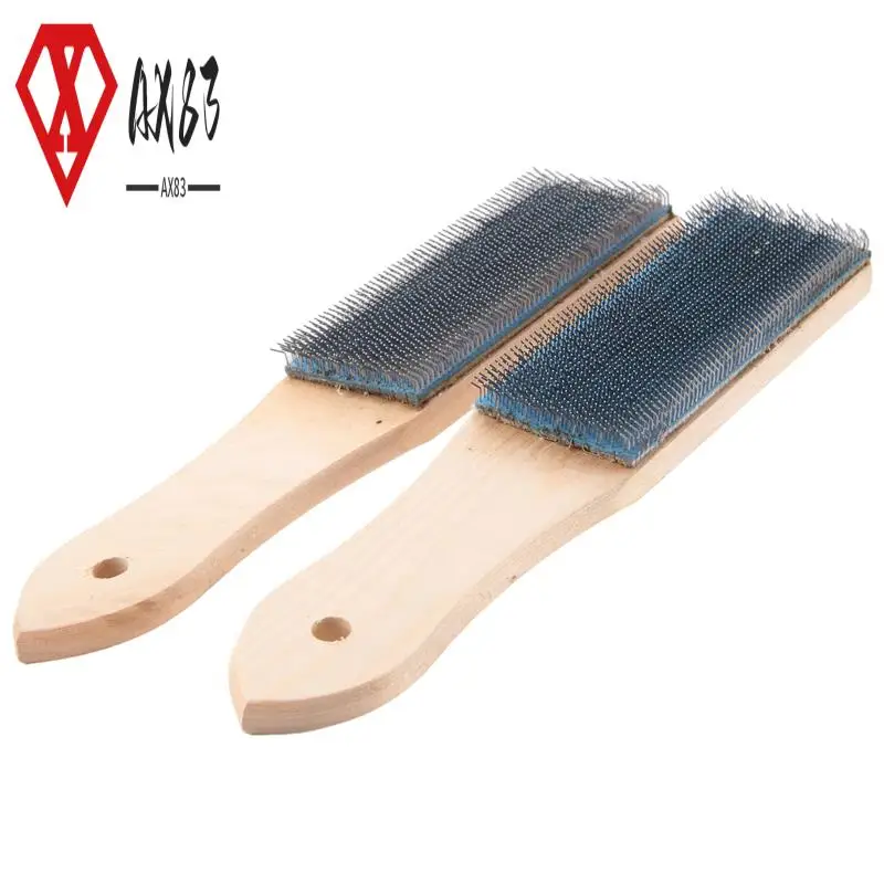 

AX83-File Card Brush Steel Card File Brush Cleaner Remove Chip Metal Bits Cleaning 8.26 Inch Length, 2 Pieces