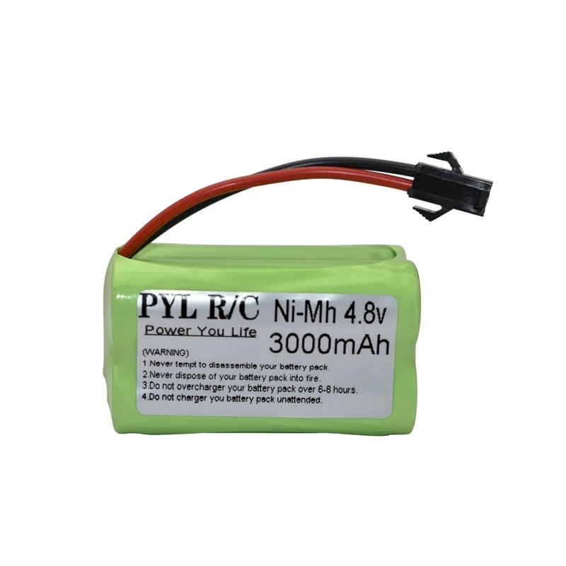 4.8v 3000mAh NiMH akumulator lub zestaw z ładowarką do samochodów RC roboty czołgi łodzie armatnie AA 4.8v ładowalny akumulator z wtyczką SM