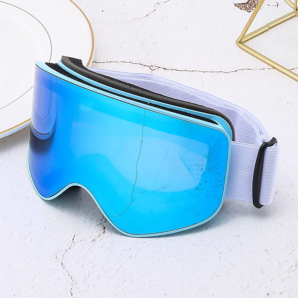 Manufacturer Custom Double-layer Anti-fog Ski Goggles Outdoor Sports Windproof Sandproof Goggles Can Fit Myopia Glassespromote s