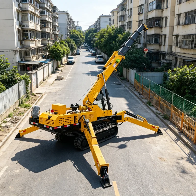 Hydraulic Tower Spider Crane Construction Mobile Spider Crane Self-propelled Spider Crane for Building Site