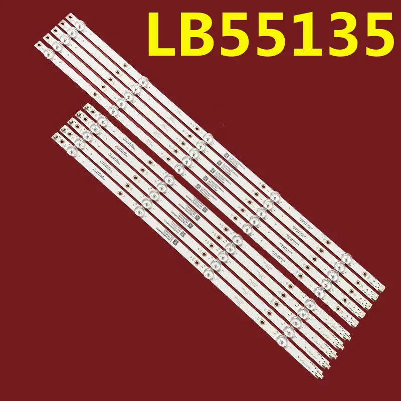 2set=20PCS LED Strip For LB55135 V1_01 GJ-2K18-E1ement-550-D509-V2-L/R LB-DM3030-GJBBY555X9ABG2-L/R-Y NS-55DF710NA19 (L)