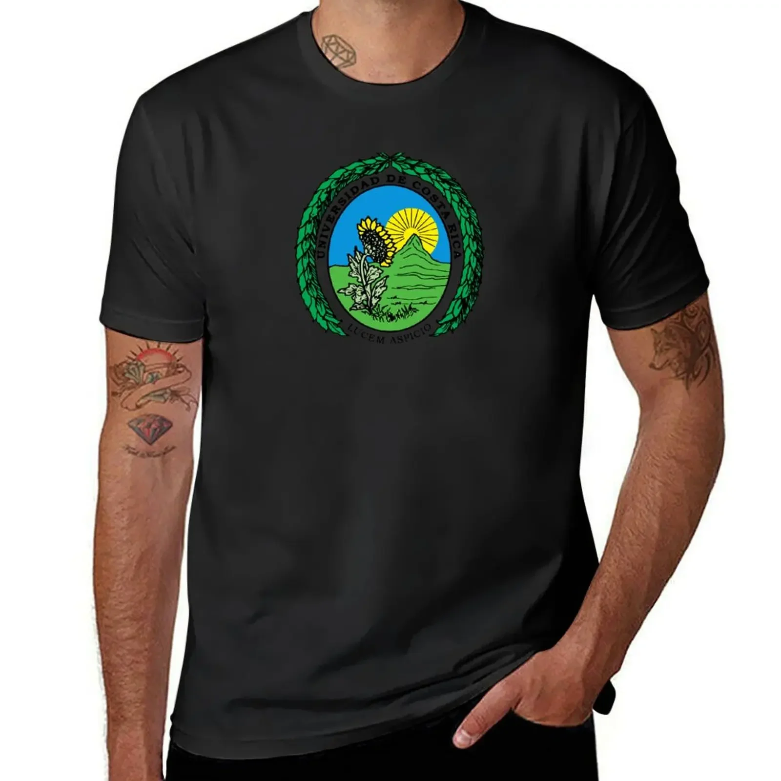 Escudo de la Universidad de Costa Rica T-Shirt anime t shirts graphic shirts oversized mens graphic t-shirts anime