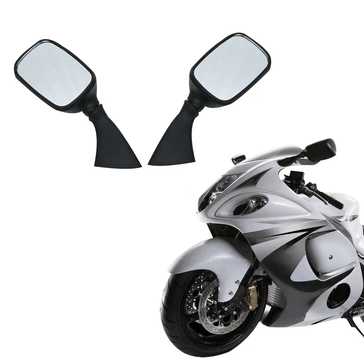 Side Rear View Mirrors For Suzuki GSX1300R HAYABUSA 1997-2011 GSXR1000 2001-2002 GSXR600 GSXR 750 2003 Motorcycle Accessories