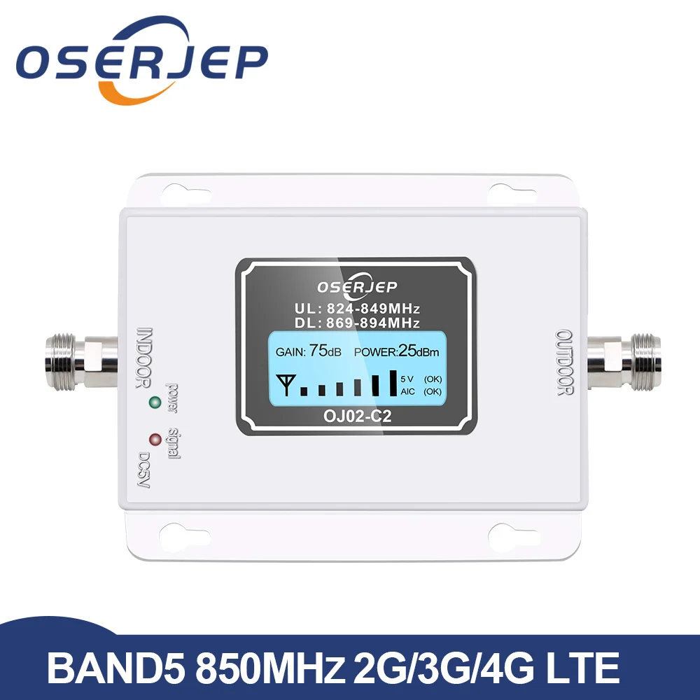 CDMA 850Mhz Repeater 850 Mobile Signal Amplifier 2G 3G Cellular Cell Phone Signal Booster , Band5 GSM Repeater Amplifier