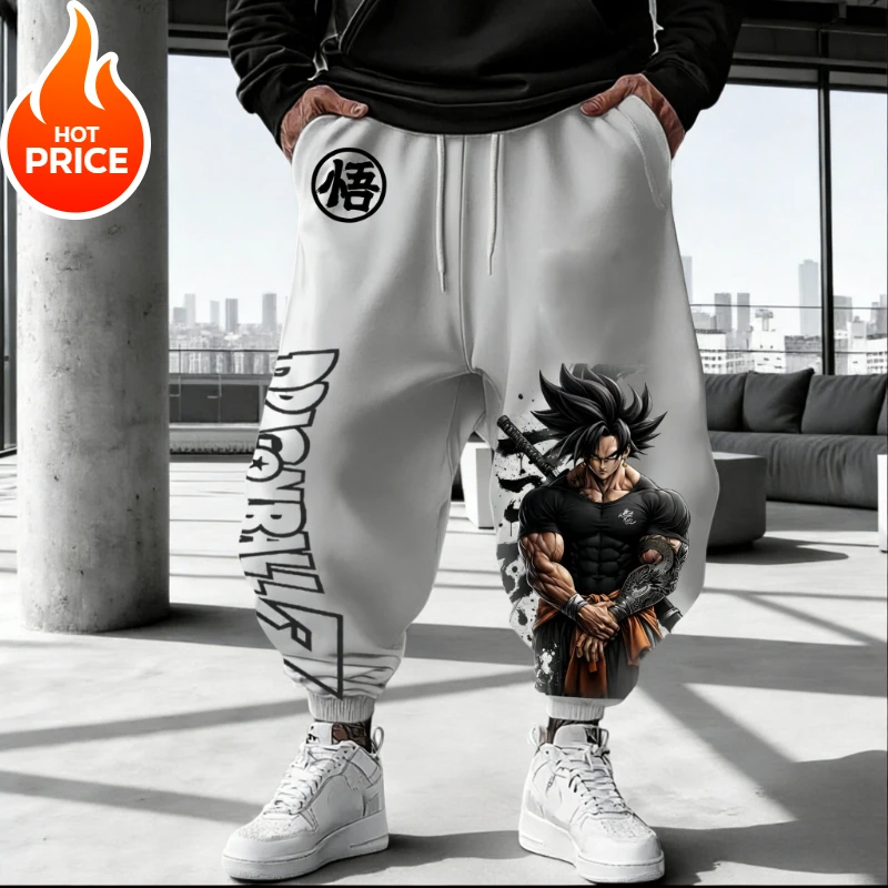 Pantalon de sport d'hiver unisexe Dragon Ball Son Goku Super Saiyan Harajuku pour hommes et femmes, style streetwear, leggings décontractés, pantalon de survêtement