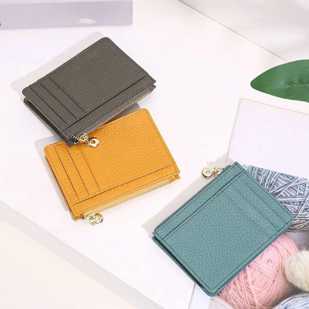 Ins سعة كبيرة كاوبوي محفظة قصيرة فاخرة بسيطة حامل بطاقة جلد البقر متعددة الوظائف عملة جيب محفظة الرجال النساء #1