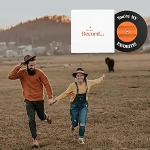 Bienen-Jubiläumskarte für Sie und Ihn, Valentinstagsgeschenk für Ehemann, Ehefrau, Freund, Freundin, für die Schallplatten-Liebeskarte – Detail 15