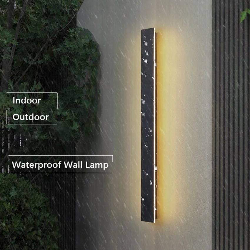 

Waterproof Outdoor Wall Lamp LED Long Wall Lamps IP65 Aluminum Light Garden Villa Porch Sconce Light 110V 220V Sconce Luminaire